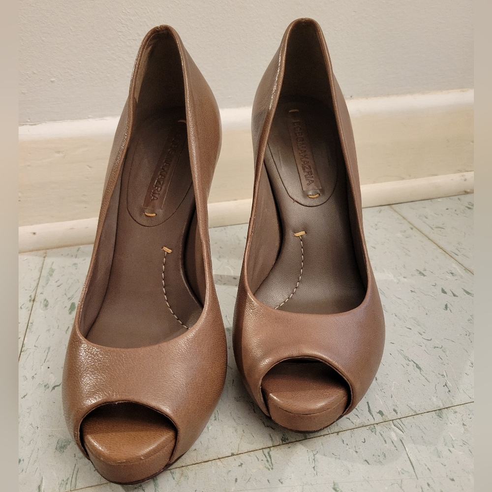 BCBGMAXAZRIA Peep Toe Heels